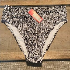 Xhilaration snakeskin bottoms high leg high waist